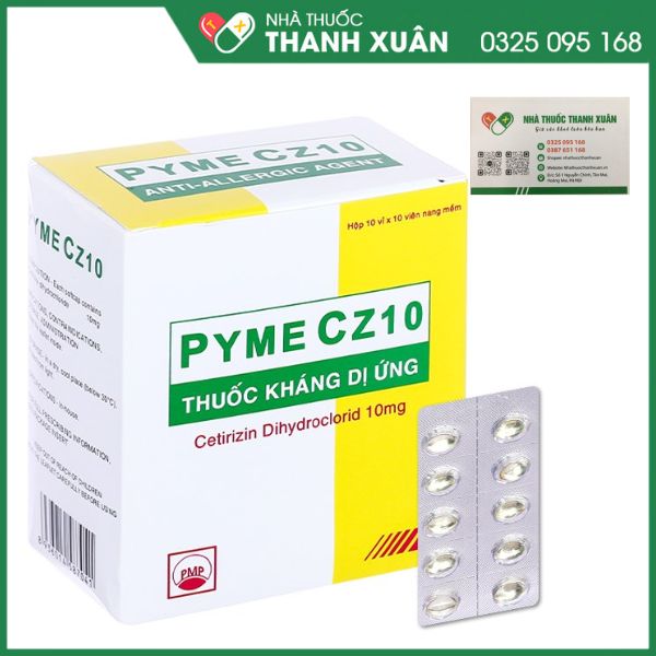 Pyme Cz10 - Điều trị viêm mũi dị ứng, sổ mũi theo mùa